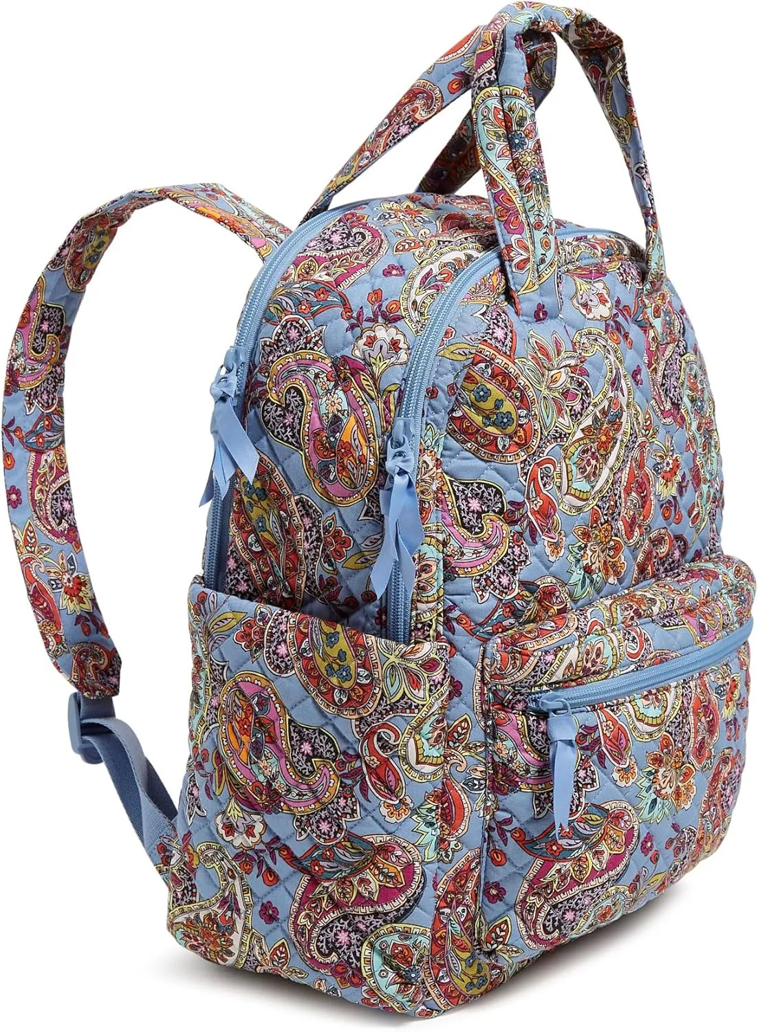 Vera Bradley Women's Cotton Campus Totepack Backpack Bookbag, Provence Paisley, One Size