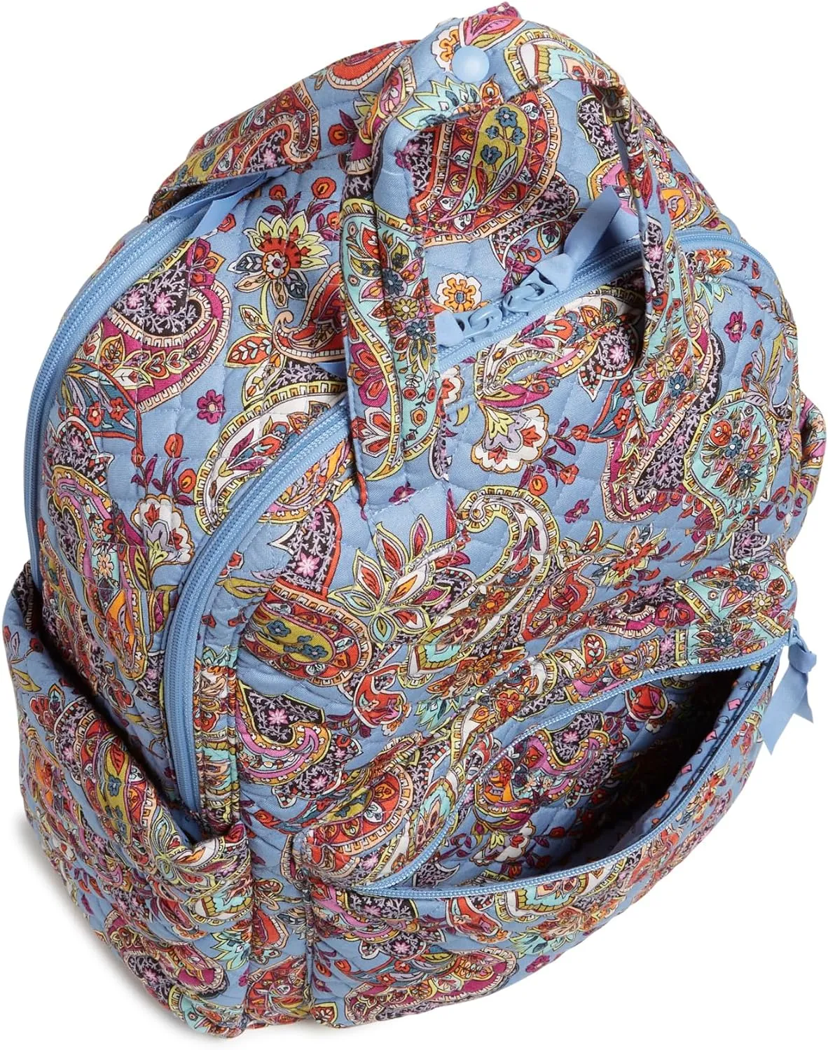 Vera Bradley Women's Cotton Campus Totepack Backpack Bookbag, Provence Paisley, One Size