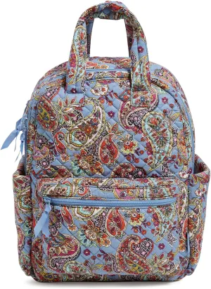 Vera Bradley Women's Cotton Campus Totepack Backpack Bookbag, Provence Paisley, One Size