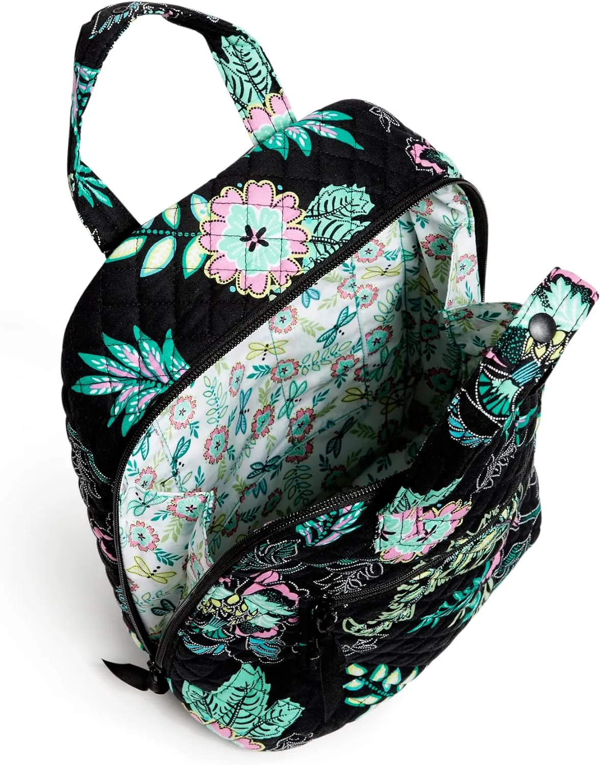 Vera Bradley Women's Cotton Mini Totepack Backpack, Island Garden - Recycled Cotton, One Size