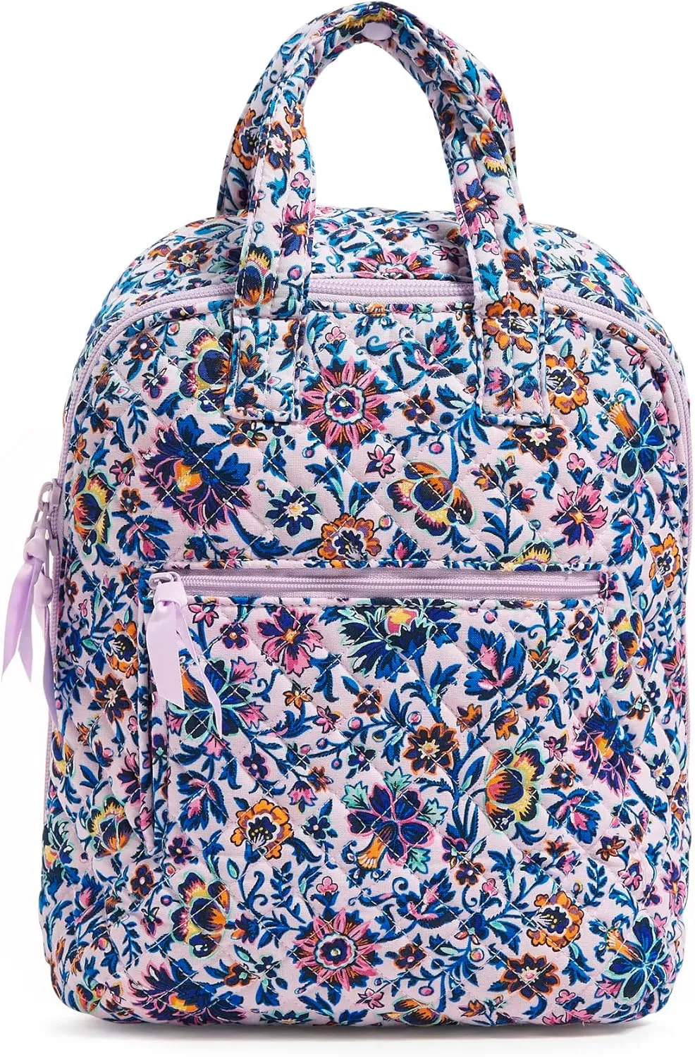 Vera Bradley Women's Cotton MiniTotepack Backpack, Cloud Vine Multi - Recycled Cotton, One Size