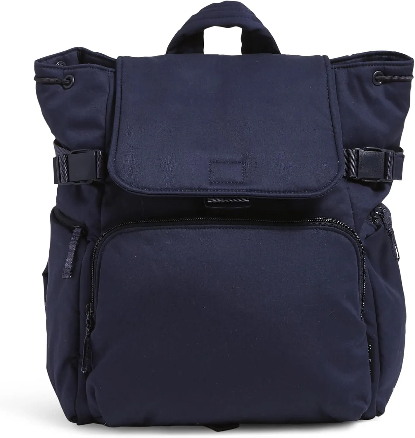 Vera Bradley Women's Cotton Utility Backpack, Classic Navy - Recycled Cotton, One Size