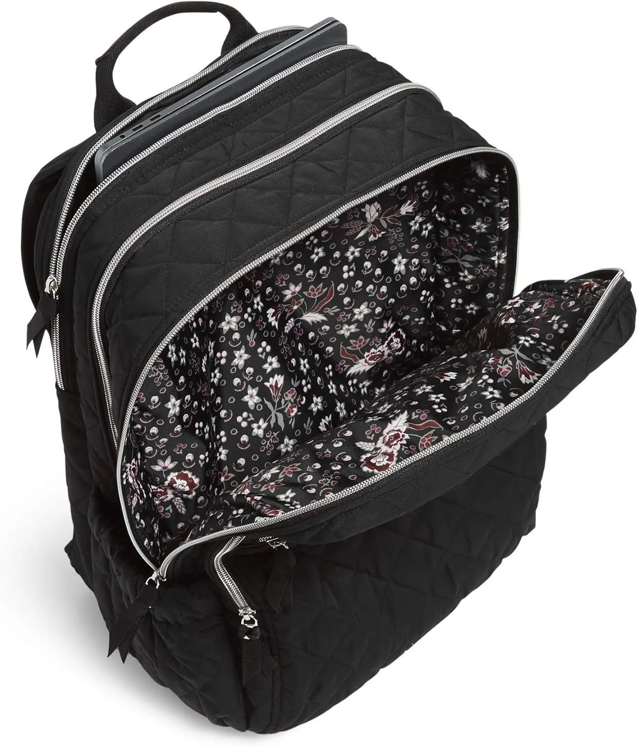 Vera Bradley Women's Performance Twill XL Campus Backpack, Black, One Size