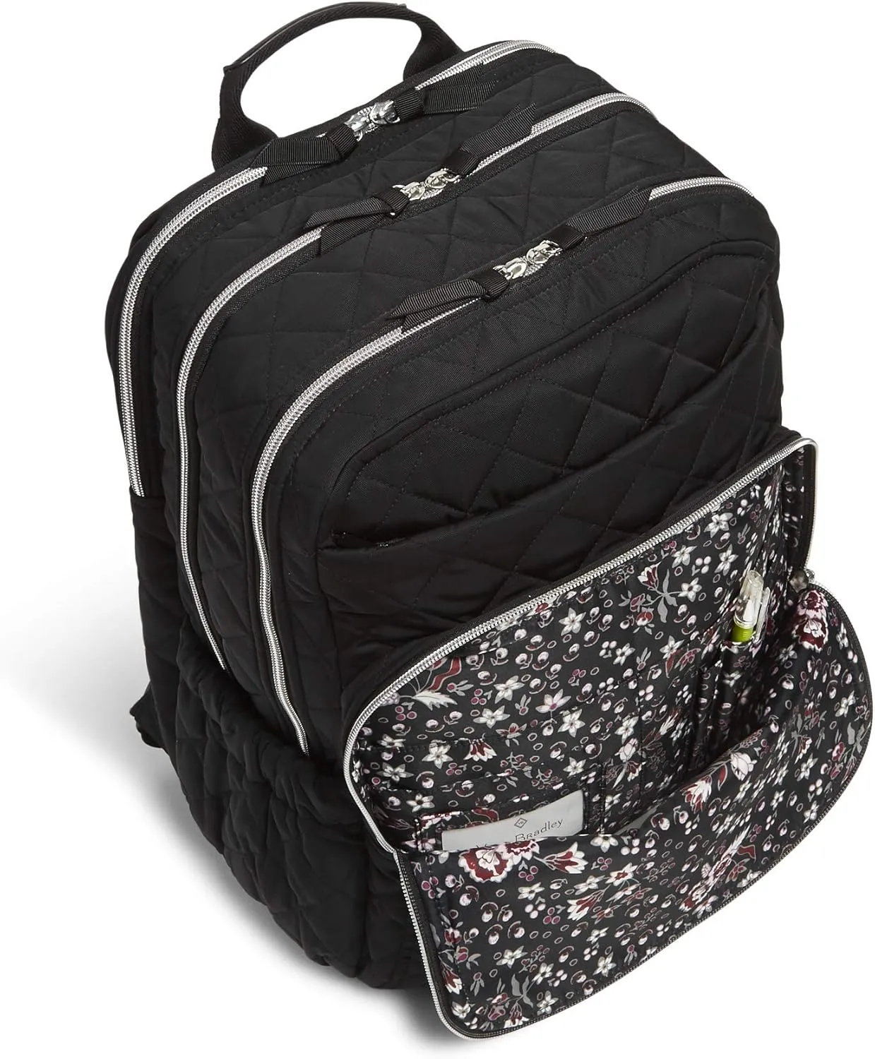 Vera Bradley Women's Performance Twill XL Campus Backpack, Black, One Size