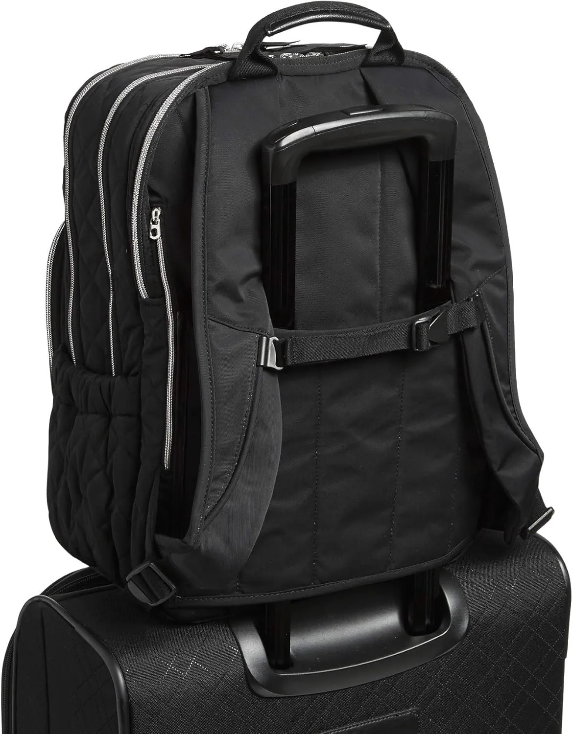 Vera Bradley Women's Performance Twill XL Campus Backpack, Black, One Size
