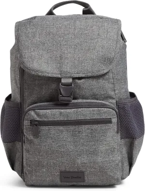 Vera Bradley Women's Recycled Lighten Up Reactive Daytripper Backpack, Gray Heather, One Size