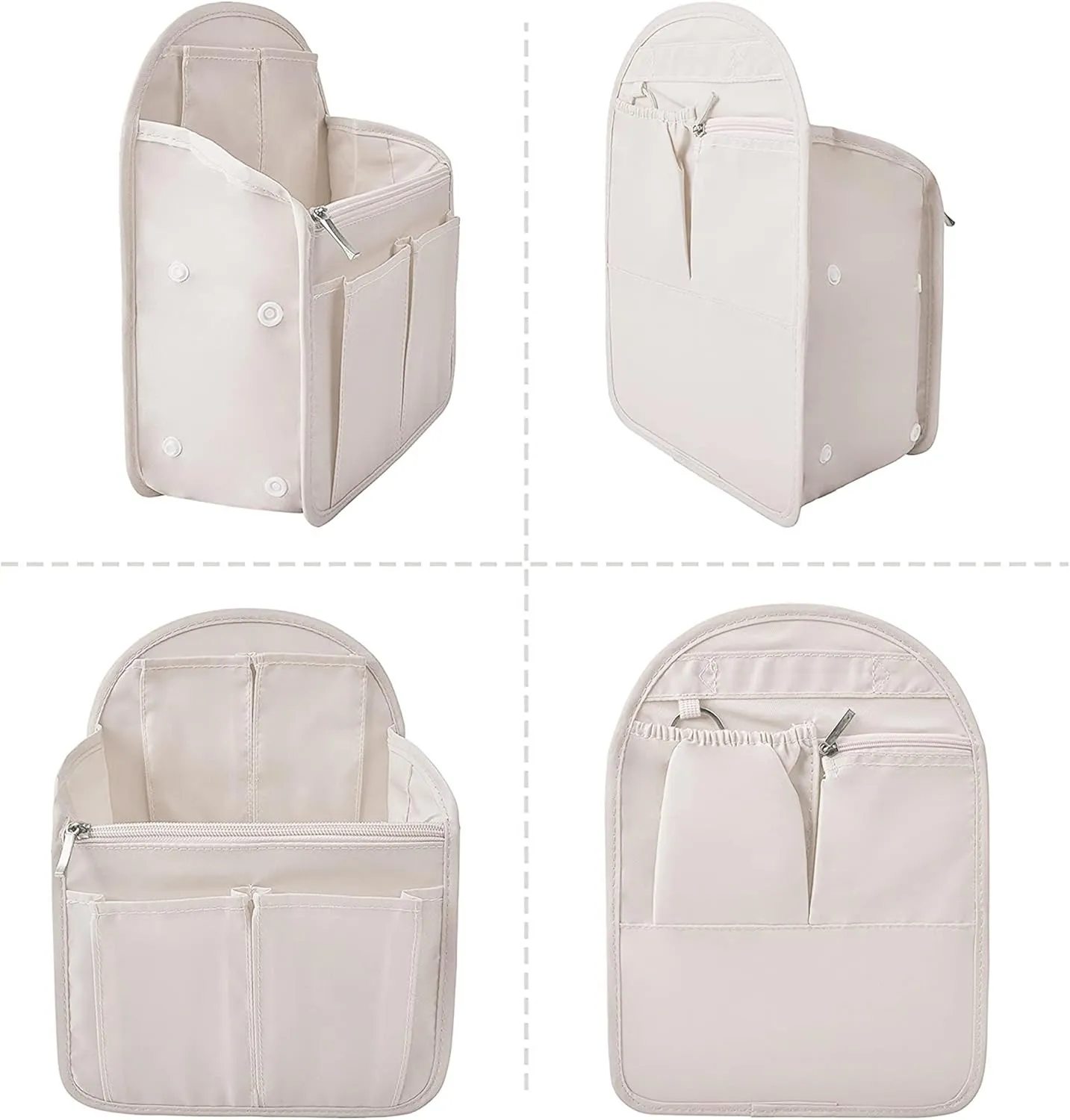 Vercord Backpack Organizer Insert Liner Hanging Travel Bag in Bag with Many Pockets