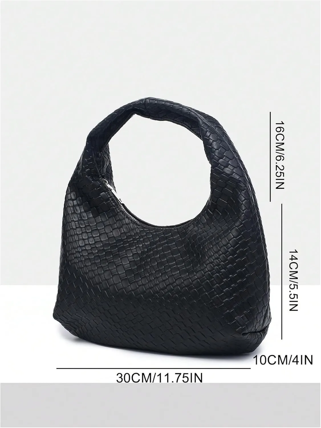 Verdusa Women's Woven Leather Hobo Shoulder Bags Top Handle Braided Underarm Purse