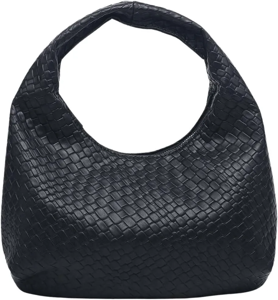 Verdusa Women's Woven Leather Hobo Shoulder Bags Top Handle Braided Underarm Purse