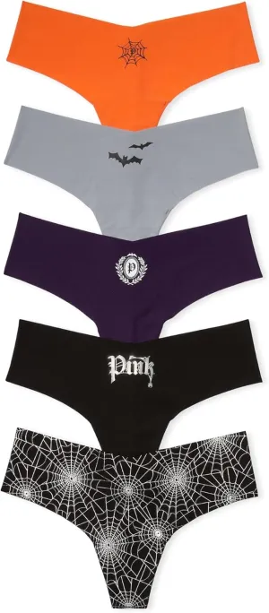 Victoria's Secret PINK Women's No Show Thong Underwear, Panties for Women, Multi Pack (XS-XXL)