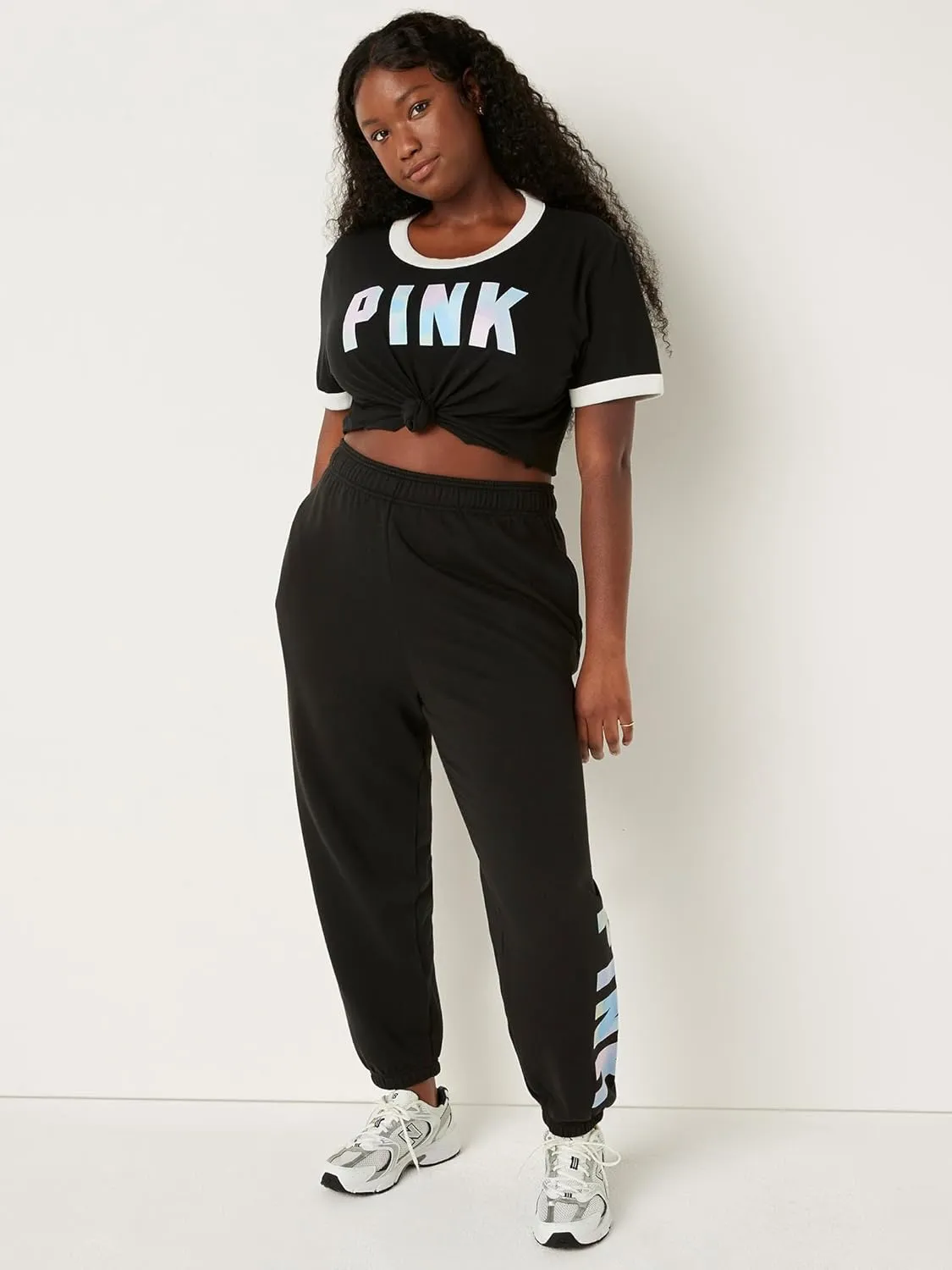 Victoria's Secret Women's PINK Logo Campus Sweatpants, Womens Sweatpants, (XS-XXL)