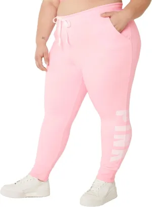 Victoria's Secret Women's Pink Logo Fleece Jogger Sweatpants, (XS-XXL)