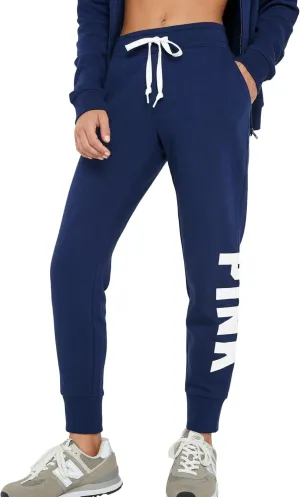 Victoria's Secret Women's Pink Logo Fleece Jogger Sweatpants, (XS-XXL)