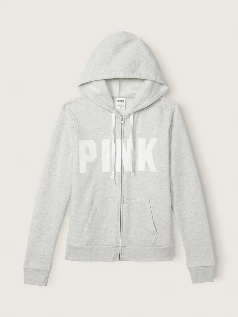 Victoria's Secret Women's PINK Logo Full Zip-up Sweatshirt (XS-XXL)