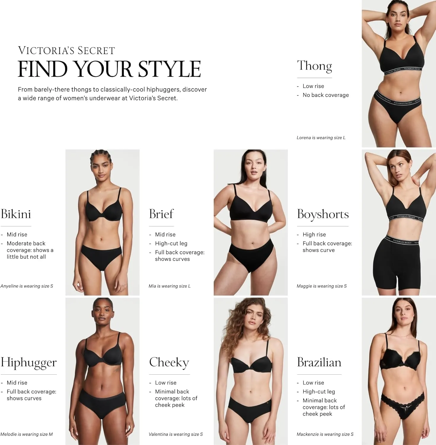 Victoria's Secret Women's Seamless Hipster Underwear, Moderate Coverage Panties for Women, Multi Pack (XS-XXL)