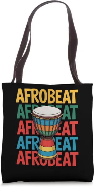 Vintage Afrobeat Djembe Drummer Drum Tote Bag