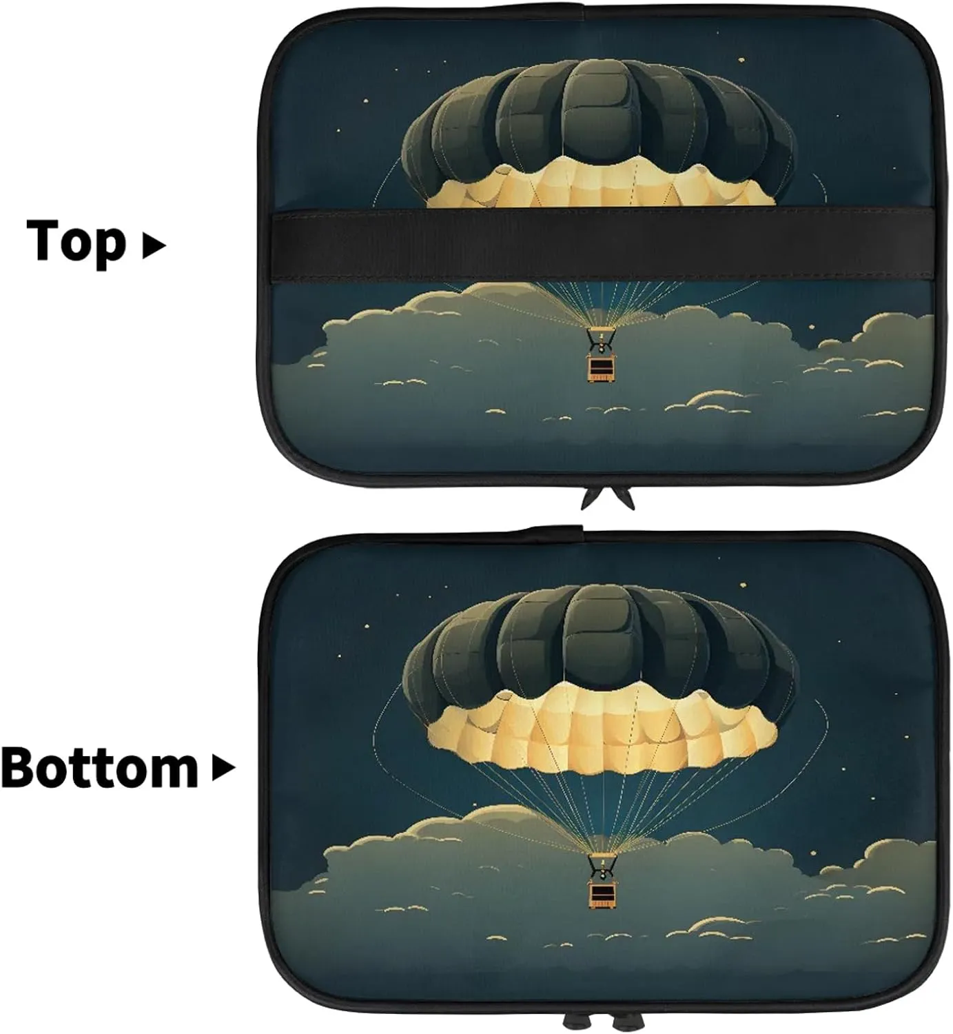 Vintage Hot Air Balloon Travel Toiletry Bag Large Capacity Makeup Case Organizer with Handle Cosmetic Case for Women Girls