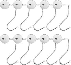VOSAREA Purse Hook for Table 10pcs Under Counter Bag Hanger Hooks Portable Bag Holder Long Metal Hangers for Table Desk Handbag Purse Storage