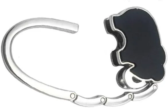 Vpang 2 Pcs Purse Hook Purse Hanger Elephant Shaped Foldable Handbag Hanger Folding Table Hanger Holder Bag Storage
