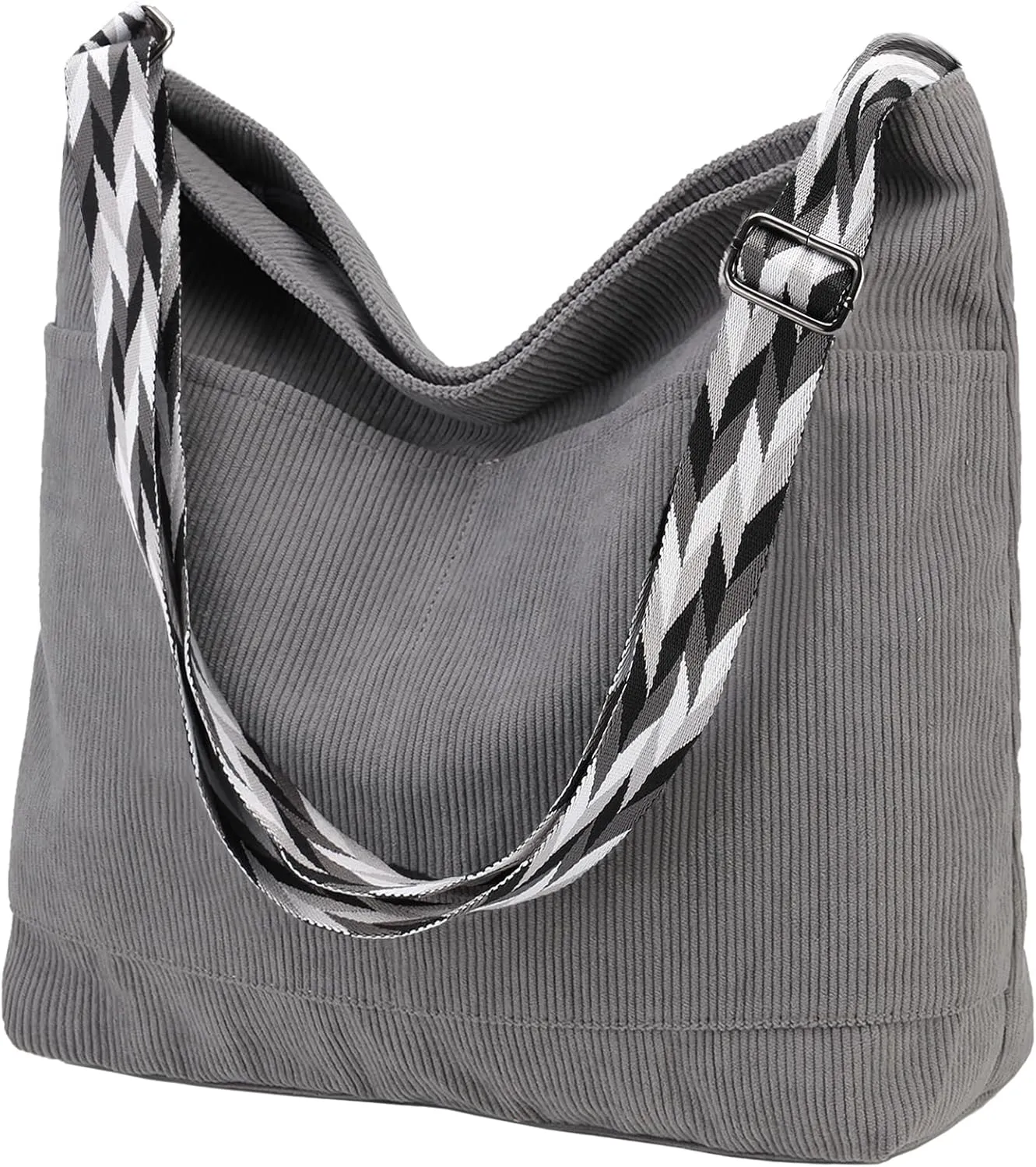 VX VONXURY Crossbody Bag,Lightweight Canvas Shoulder Tote for Women Water Resistant Top Zip Hobo Purse with Adjustable Strap