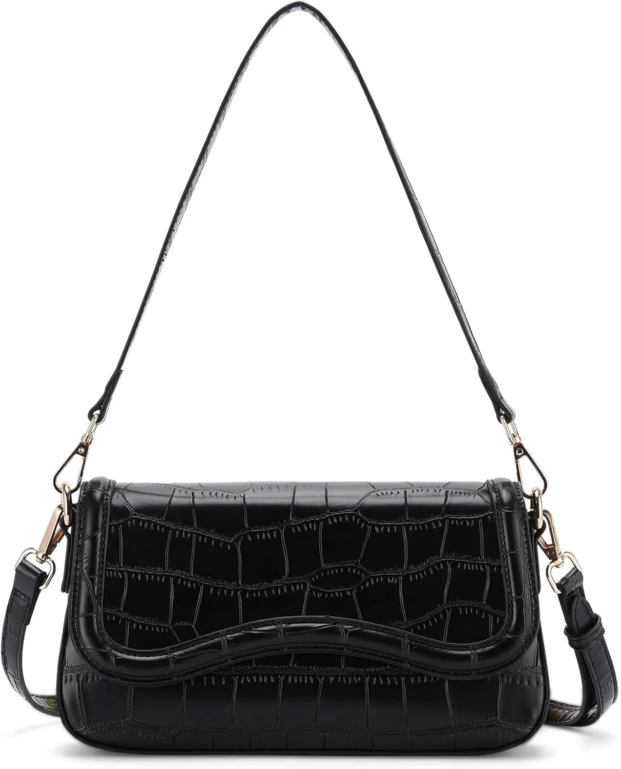 VX VONXURY Small Shoulder Bag for Women PU Leather Trendy Underarm Bag Fashion Handbag Purse
