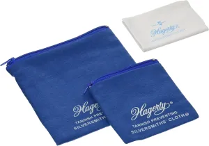 W. J. Hagerty 3-Piece Hagerty Forever New Silver Jewelry Storage Kit, blue,white