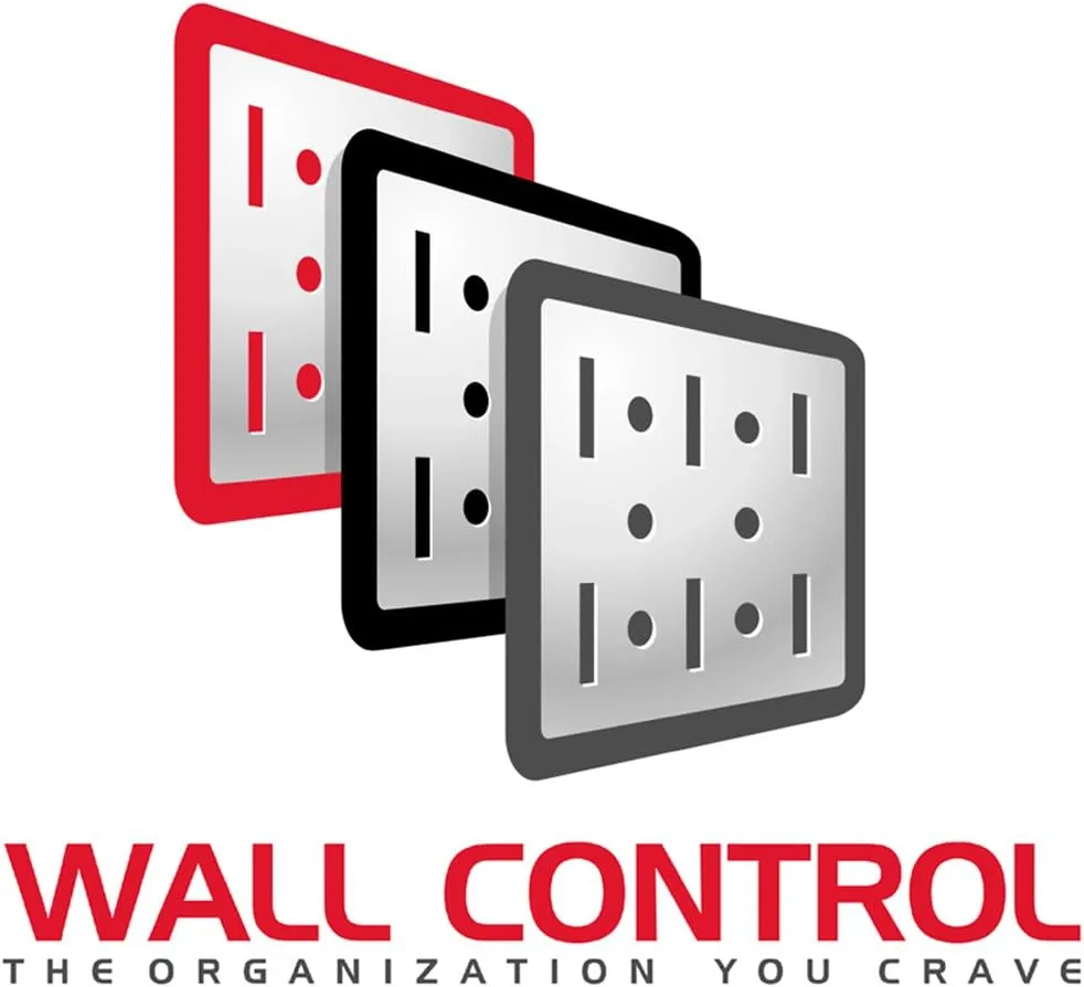 Wall Control 30-P-3232B Black Metal Pegboard Pack - (2) 32" Tall x 16" Wide Black Pegboards
