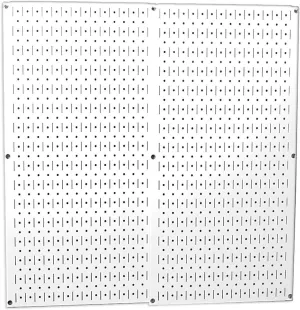 Wall Control 30-P-3232W White Metal Pegboard Pack