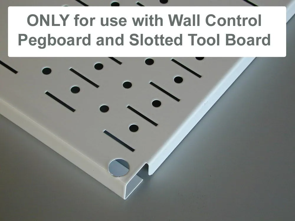 Wall Control KT-200-DLX B Slotted Storage Panel Deluxe Metal Hook Assortment, Black