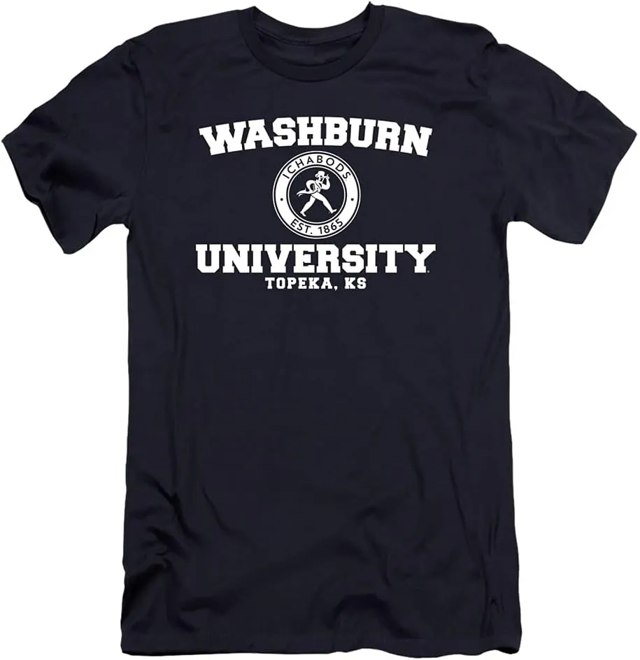 Washburn University Official Stacked Unisex Adult Canvas Brand T Shirt