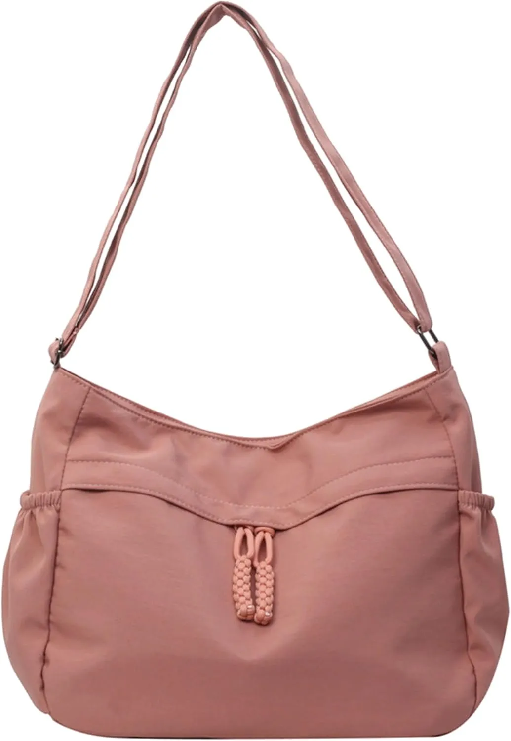 Waterproof Canvas Messenger Bag Women Multiple pockets Crossbody Shoulder Bag Spacious Student Tote with Water bottle Pocket