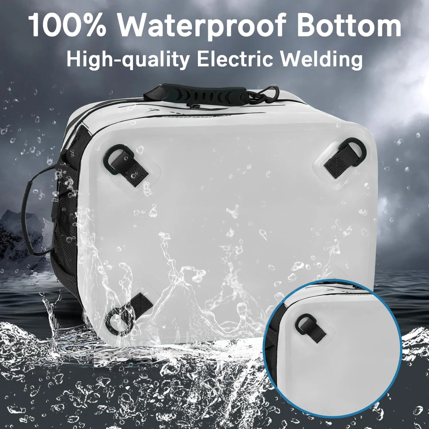Waterproof PVC Material Paddleboard Cooler Deck Bag,40 cans Sup Deck Cooler Bag,Cooler Bag for Paddleboard,Lunch Box Cooler Insulated Bag,Camping Cooler Bag,Kayak Cooler Bag