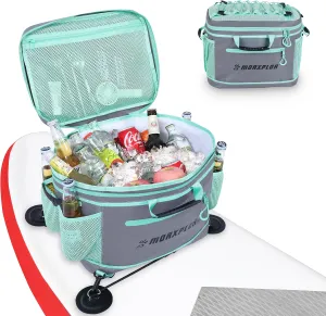 Waterproof PVC Material Paddleboard Cooler Deck Bag,40 cans Sup Deck Cooler Bag,Cooler Bag for Paddleboard,Lunch Box Cooler Insulated Bag,Camping Cooler Bag,Kayak Cooler Bag
