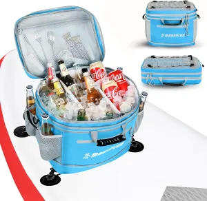 Waterproof PVC Material Paddleboard Cooler Deck Bag,40 cans Sup Deck Cooler Bag,Cooler Bag for Paddleboard,Lunch Box Cooler Insulated Bag,Camping Cooler Bag,Kayak Cooler Bag
