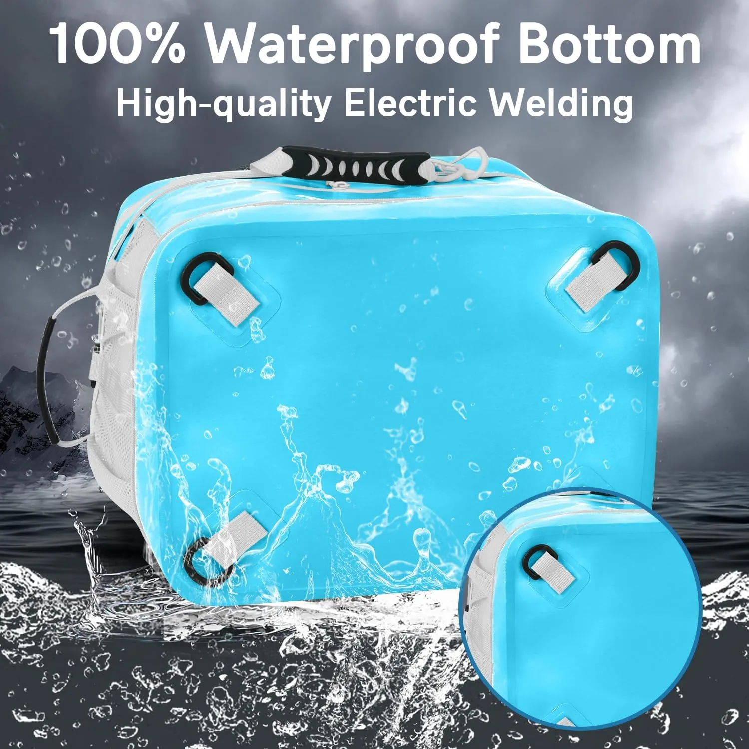Waterproof PVC Material Paddleboard Cooler Deck Bag,40 cans Sup Deck Cooler Bag,Cooler Bag for Paddleboard,Lunch Box Cooler Insulated Bag,Camping Cooler Bag,Kayak Cooler Bag