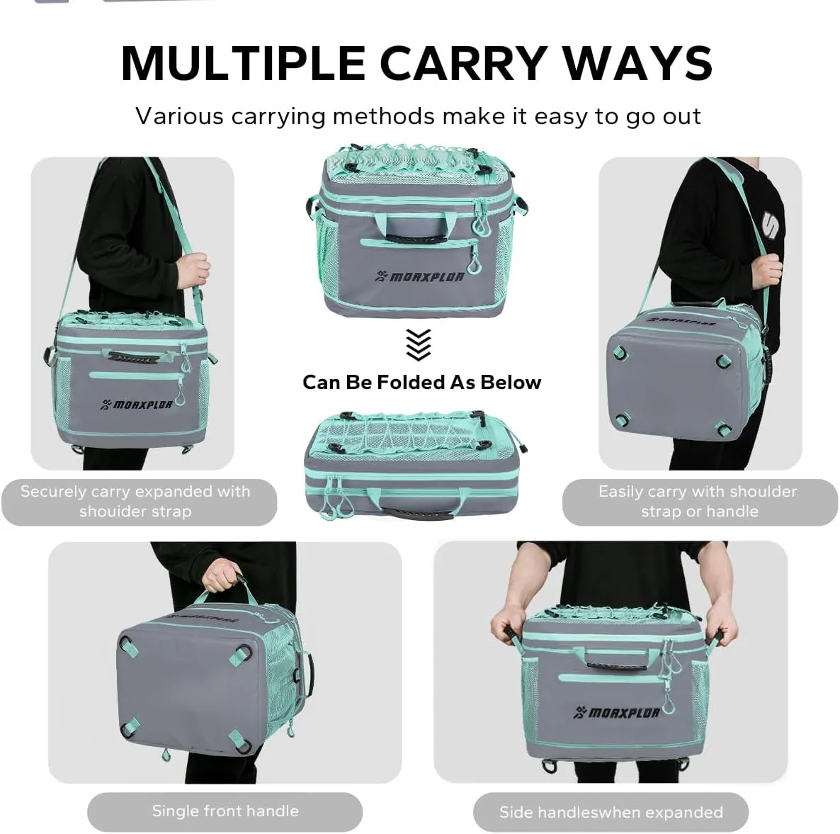 Waterproof PVC Material Paddleboard Cooler Deck Bag,40 cans Sup Deck Cooler Bag,Cooler Bag for Paddleboard,Lunch Box Cooler Insulated Bag,Camping Cooler Bag,Kayak Cooler Bag
