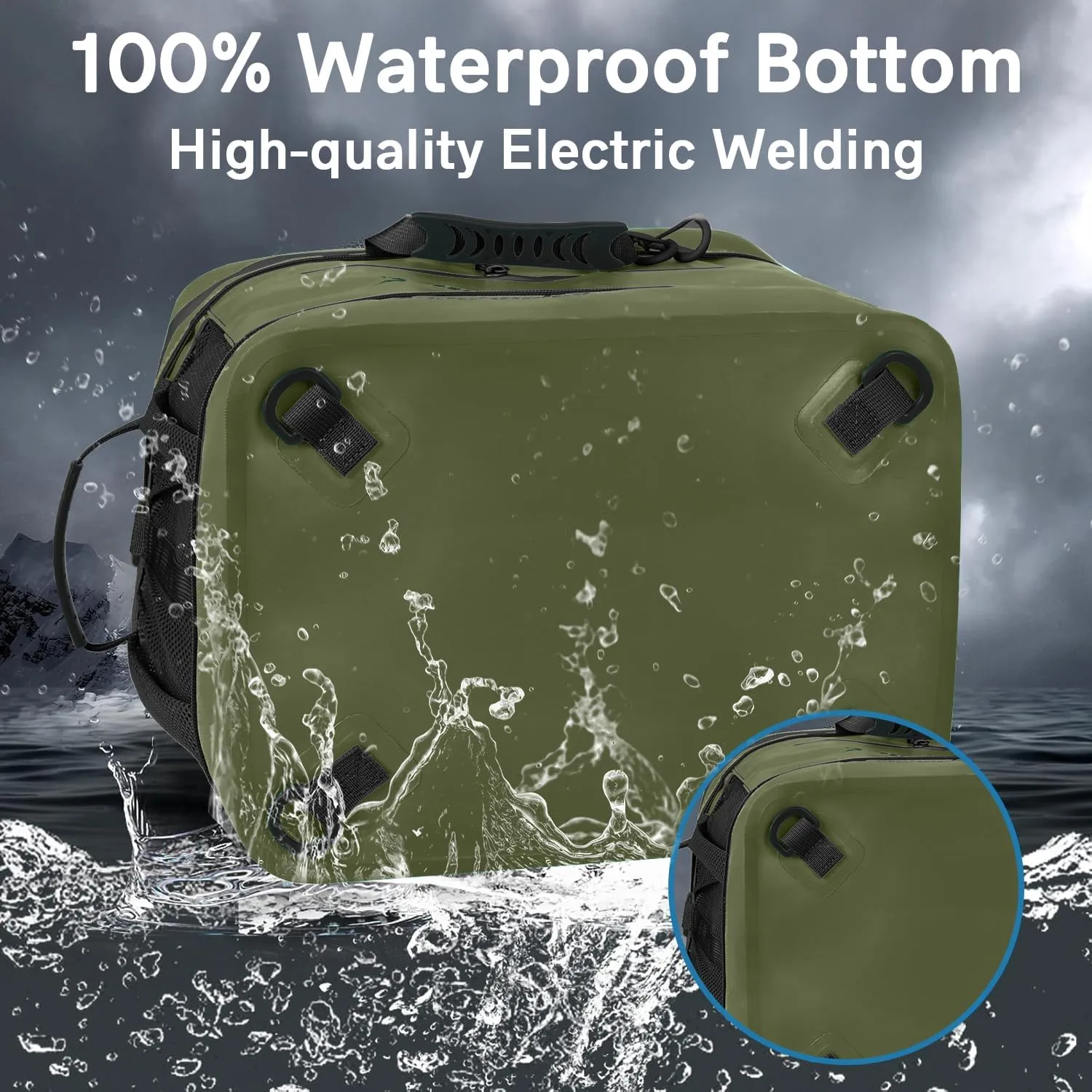 Waterproof PVC Material Paddleboard Cooler Deck Bag,40 cans Sup Deck Cooler Bag,Cooler Bag for Paddleboard,Lunch Box Cooler Insulated Bag,Camping Cooler Bag,Kayak Cooler Bag