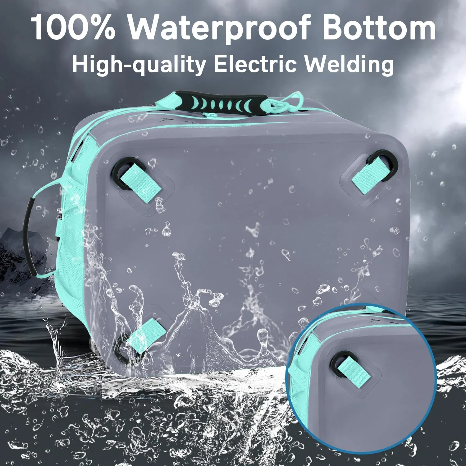 Waterproof PVC Material Paddleboard Cooler Deck Bag,40 cans Sup Deck Cooler Bag,Cooler Bag for Paddleboard,Lunch Box Cooler Insulated Bag,Camping Cooler Bag,Kayak Cooler Bag
