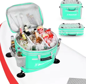 Waterproof PVC Material Paddleboard Cooler Deck Bag,40 cans Sup Deck Cooler Bag,Cooler Bag for Paddleboard,Lunch Box Cooler Insulated Bag,Camping Cooler Bag,Kayak Cooler Bag