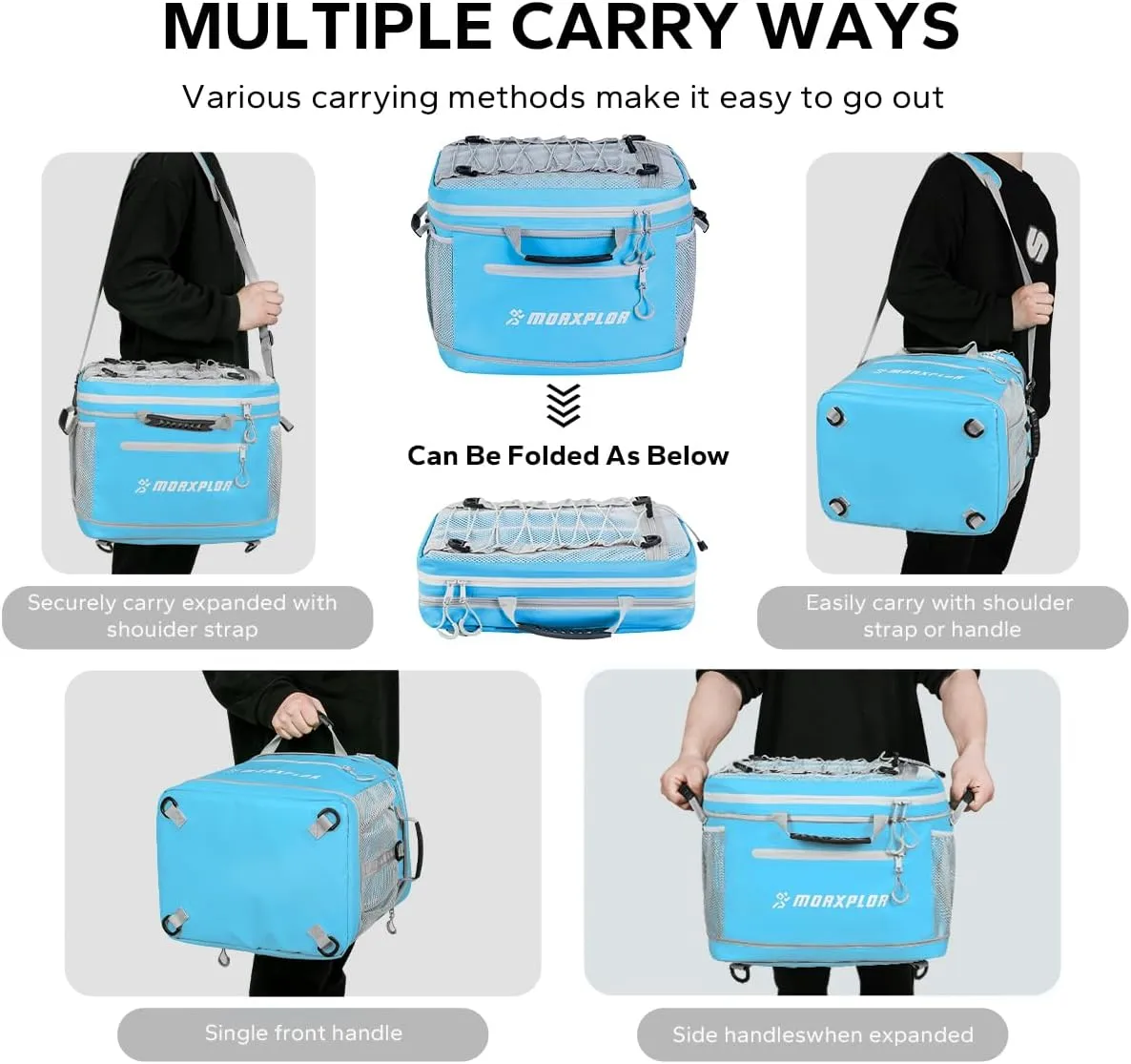 Waterproof PVC Material Paddleboard Cooler Deck Bag,40 cans Sup Deck Cooler Bag,Cooler Bag for Paddleboard,Lunch Box Cooler Insulated Bag,Camping Cooler Bag,Kayak Cooler Bag