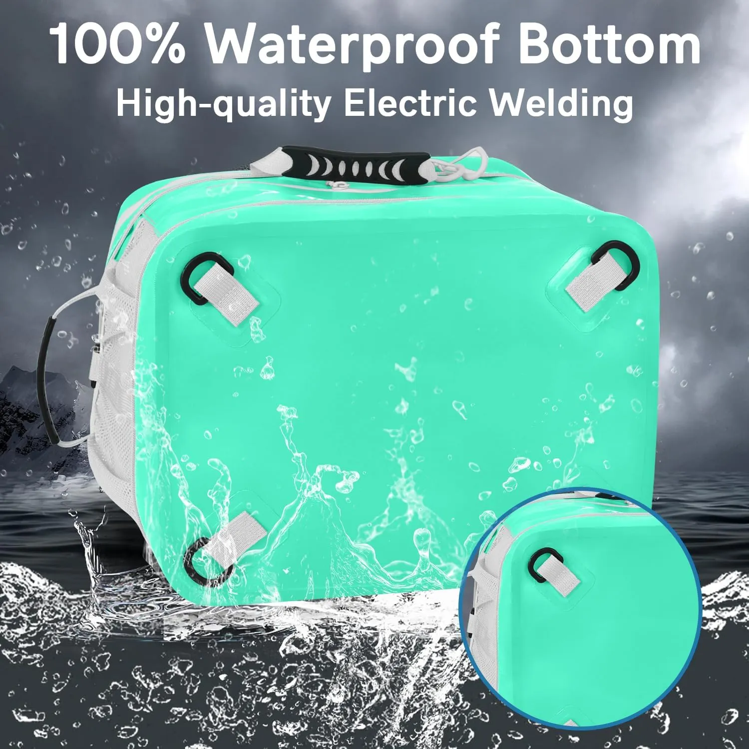 Waterproof PVC Material Paddleboard Cooler Deck Bag,40 cans Sup Deck Cooler Bag,Cooler Bag for Paddleboard,Lunch Box Cooler Insulated Bag,Camping Cooler Bag,Kayak Cooler Bag