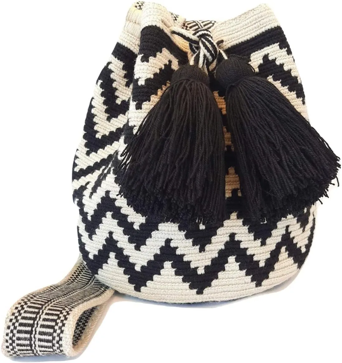 WAYUU bag mochila for women, original bolsa tejida colombiana authentic crochet pattern Fairtrade Gift from Colombia