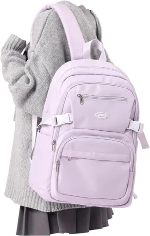 weradar Lightweight School Bags College Backpack For Men Women Travel Bookbag Backpacks With Lots Of Pockets Middle School Backpack For Teens Boys Girls (Purple)