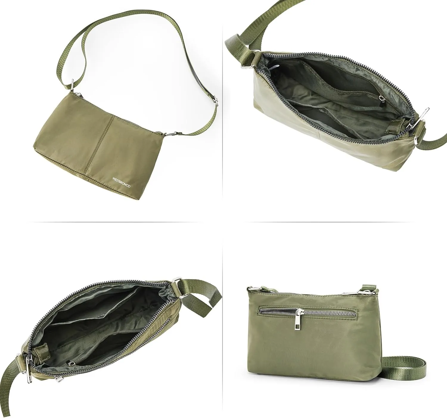 WESTBRONCO Crossbody Bag for Women Vegan Leather Wallet Purses Satchel Shoulder Bags Small Size