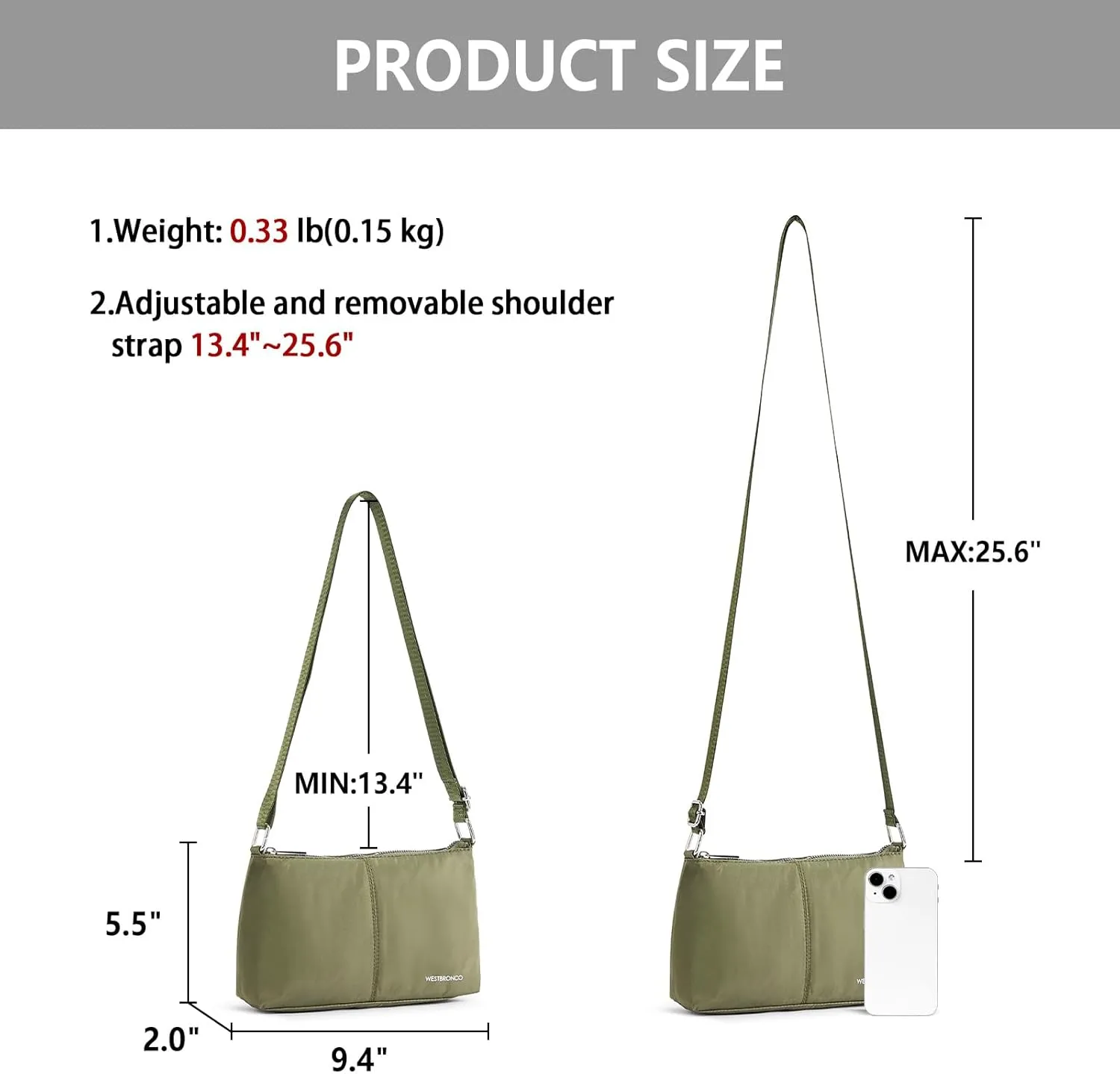 WESTBRONCO Crossbody Bag for Women Vegan Leather Wallet Purses Satchel Shoulder Bags Small Size