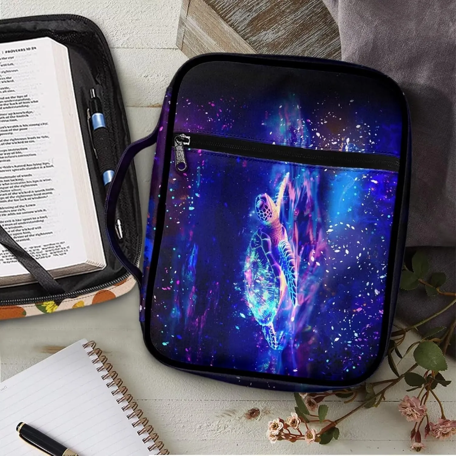 Western Bible Case Bible Covers for Women Men with Pockets Book Cover Protector Bible Accessories Kit