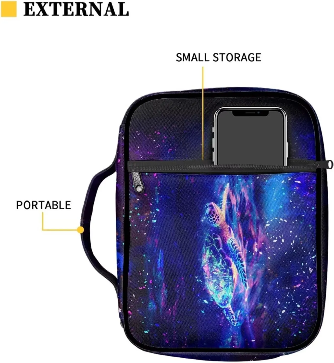 Western Bible Case Bible Covers for Women Men with Pockets Book Cover Protector Bible Accessories Kit