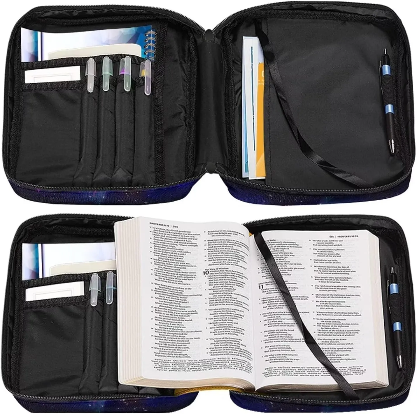 Western Bible Case Bible Covers for Women Men with Pockets Book Cover Protector Bible Accessories Kit