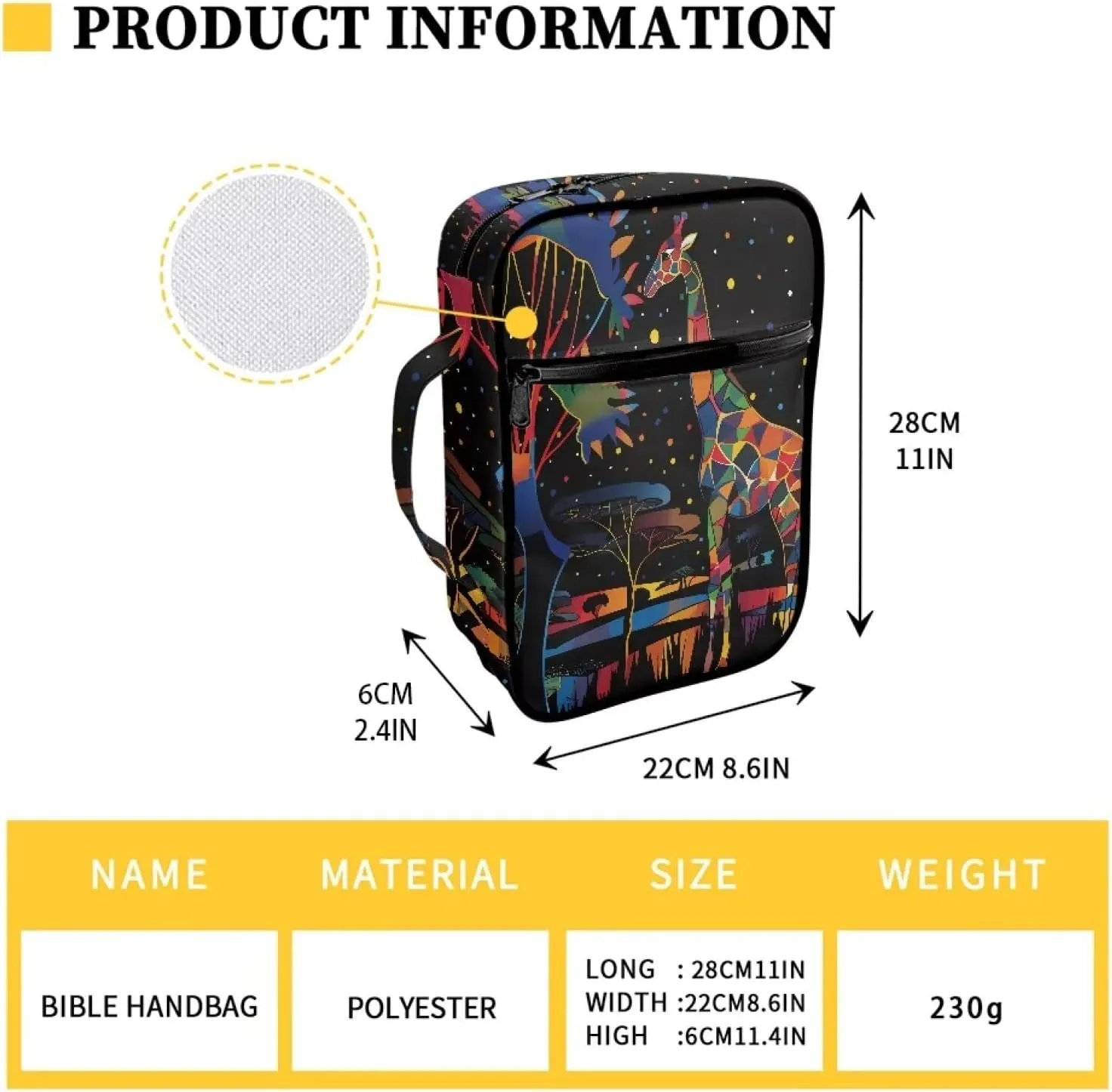 Western Bible Case Book Cover Protector Bible Covers for Women Men with Pockets Bible Accessories Women Men