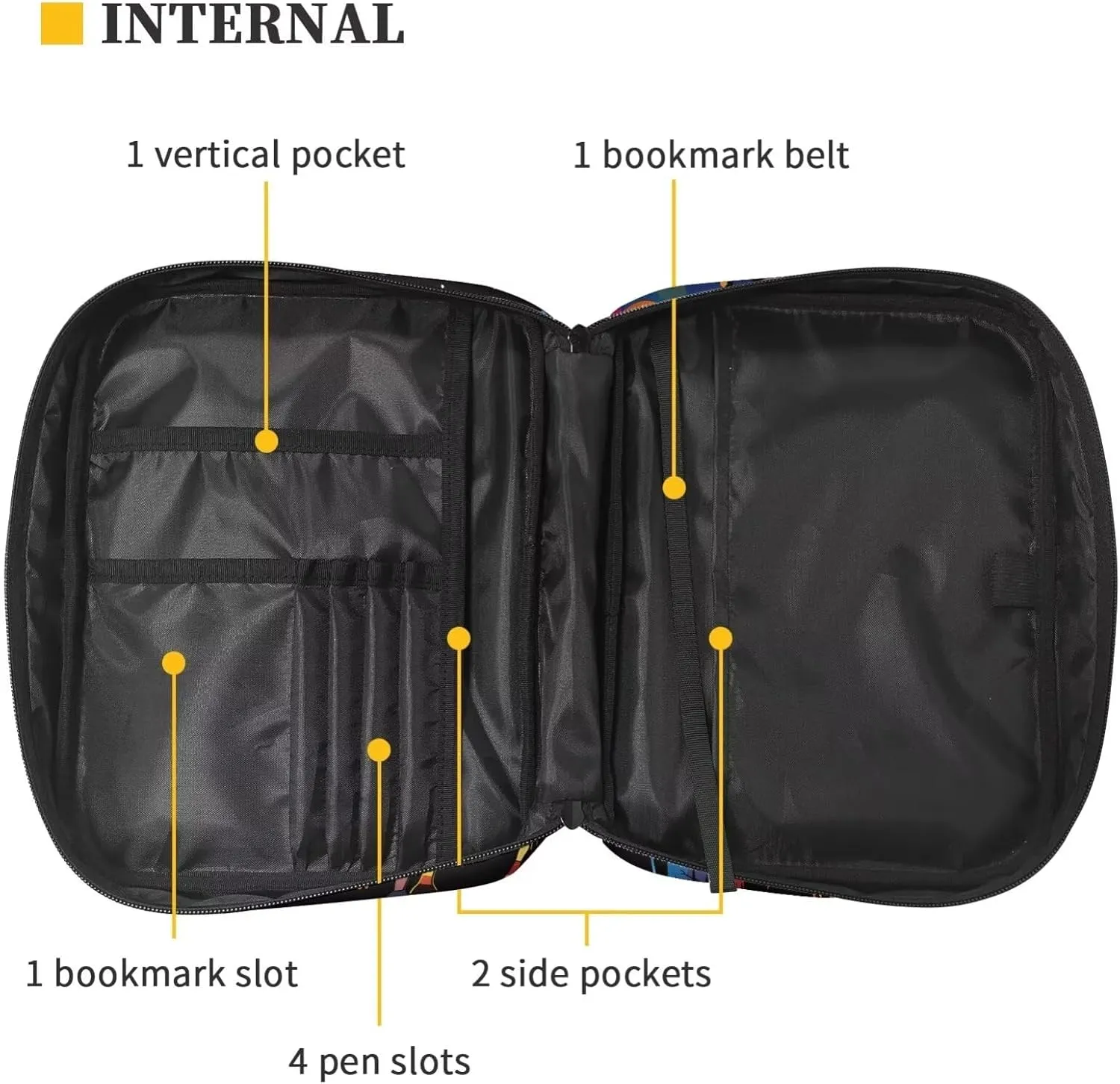 Western Bible Case Book Cover Protector Bible Covers for Women Men with Pockets Bible Accessories Women Men
